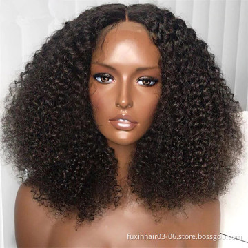 Real Cheap African Ladies 12a Grade Wig Short Human Hair Wig Virgin 8 10 12 Inch Curly Cambodian Full Lace Wigs For Black Women